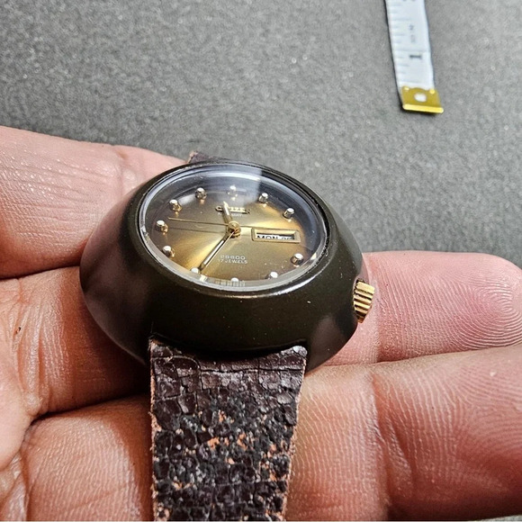 Vintage Citizen 6600 RARE 28800 Automatic Watch 21 Jewels Day Date Working - Picture 2 of 10